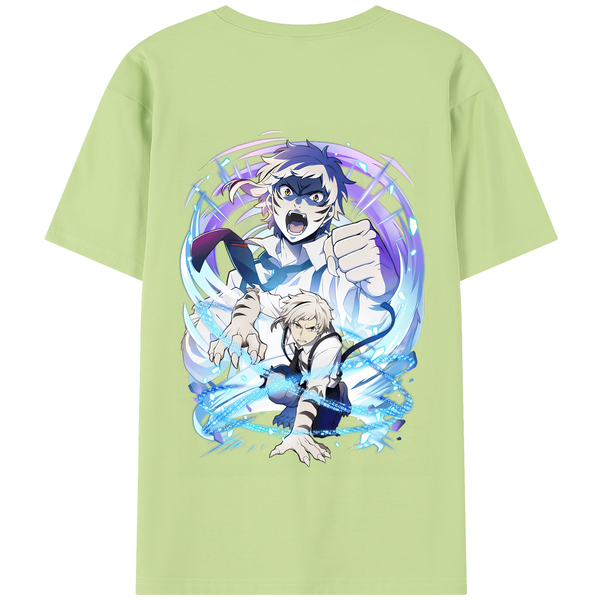 （画像用） 文豪ストレイドッグス Bungo Stray Dogs 綿100％半袖Tシャツ（背面プリント）